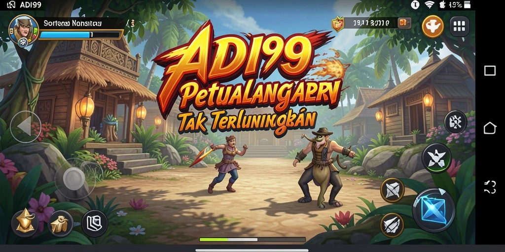 Screenshot gameplay ADI99 yang menunjukkan aksi petualangan yang mendebarkan.