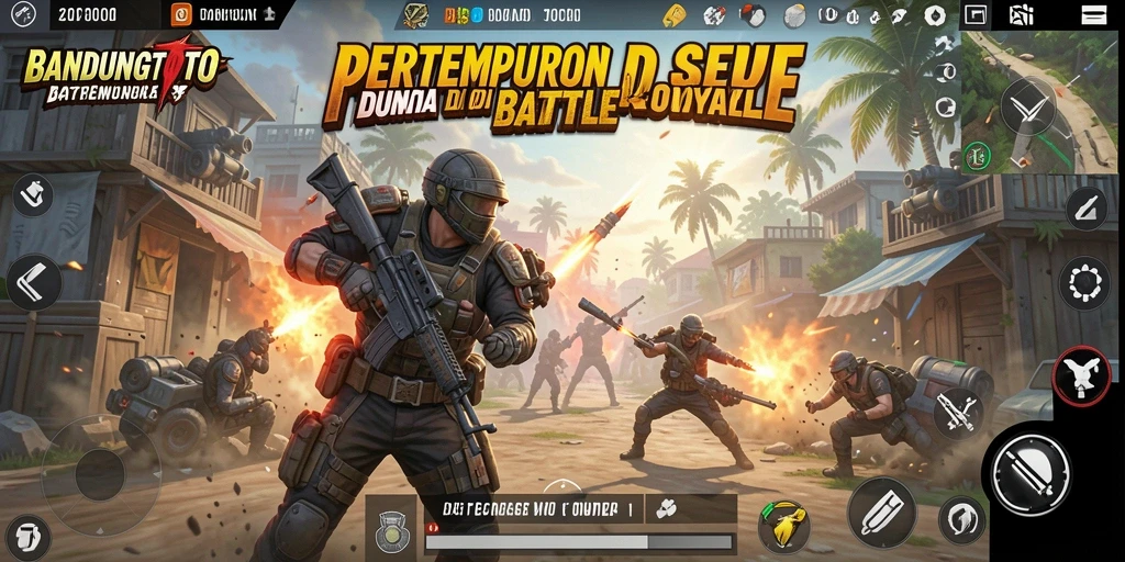 Tampilkan aksi seru dalam pertempuran Battle Royale.