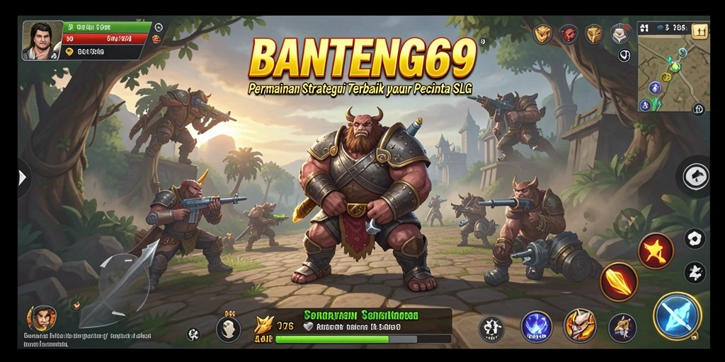 Tampilan gameplay SLG yang mendebarkan di BANTENG69.