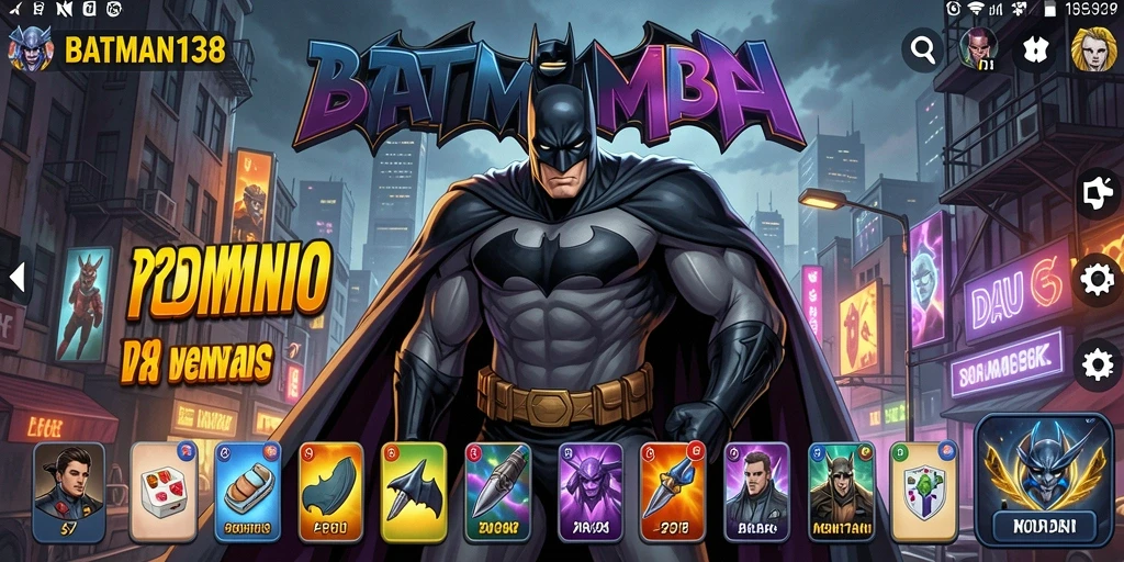 Tampilan gameplay seru dalam permainan Domino BATMAN138.