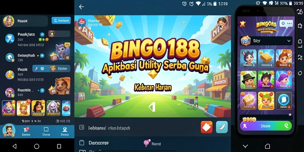 Tampilan utama BINGO188 dengan berbagai fitur Utility yang memudahkan.