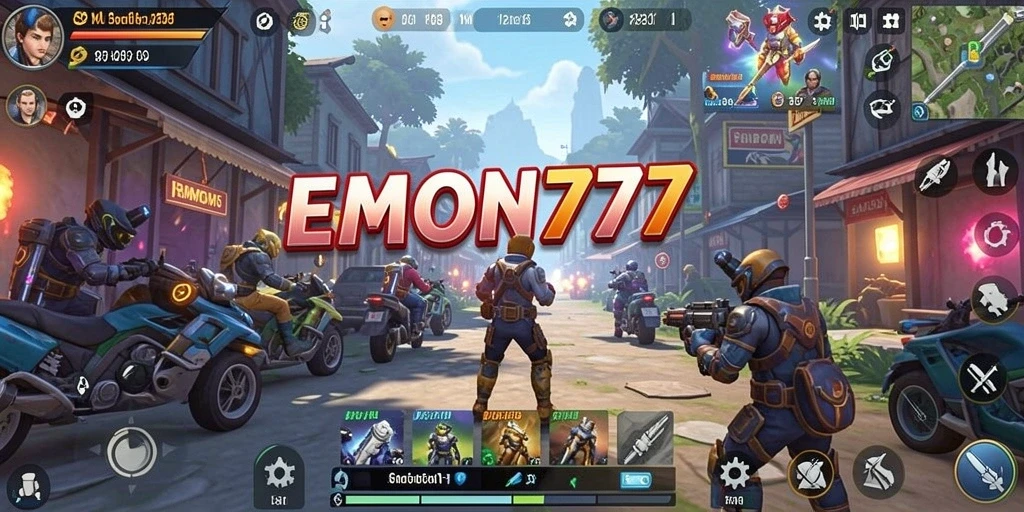 Screenshot gameplay EMON777 menampilkan suasana simulasi yang realistis.