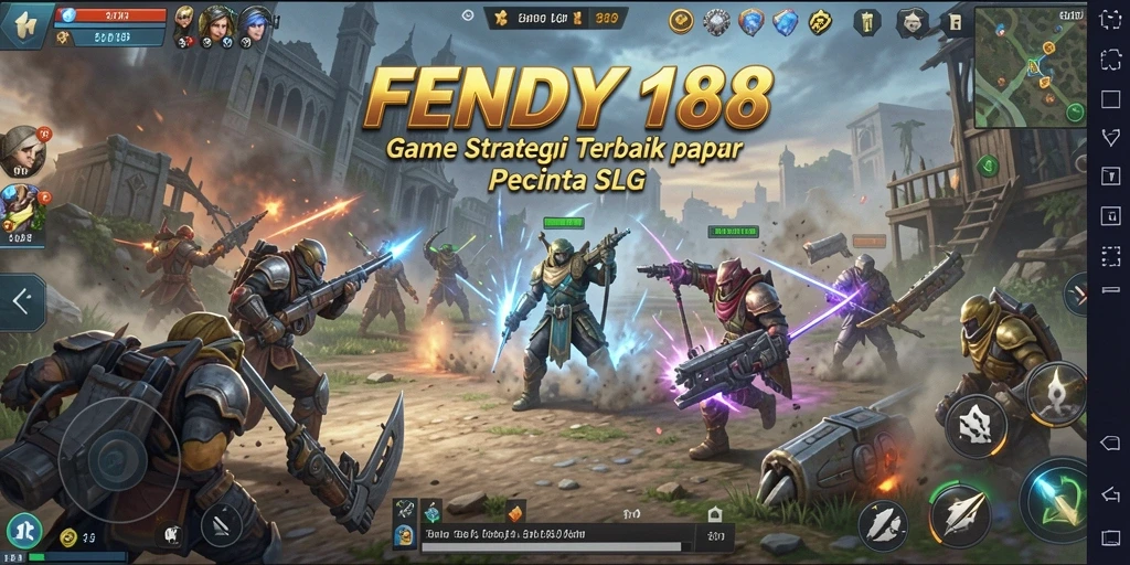 Screenshot gameplay FENDY188 yang menampilkan pertempuran epik.