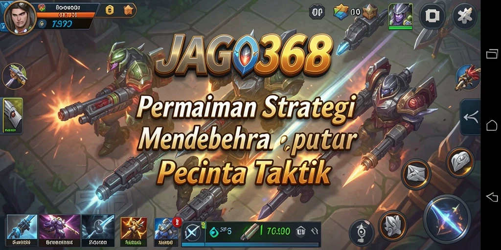 Screenshot menampilkan pertempuran strategis yang mendebarkan.