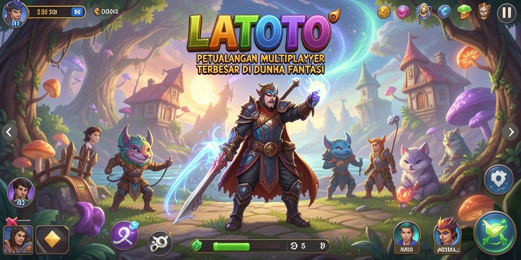 Tampilan gameplay seru di dunia fantasi LATOTO.