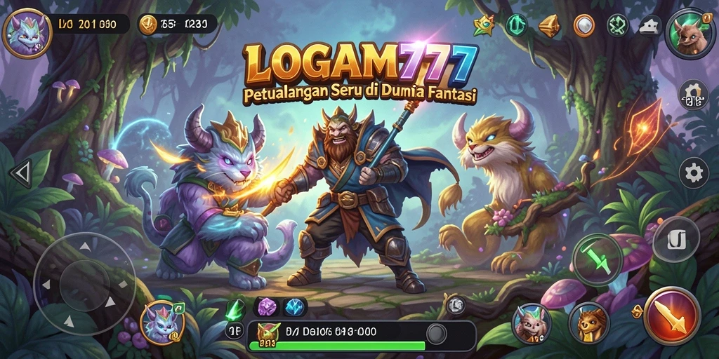Tampilan gameplay LOGAM777 yang menarik dan penuh aksi.