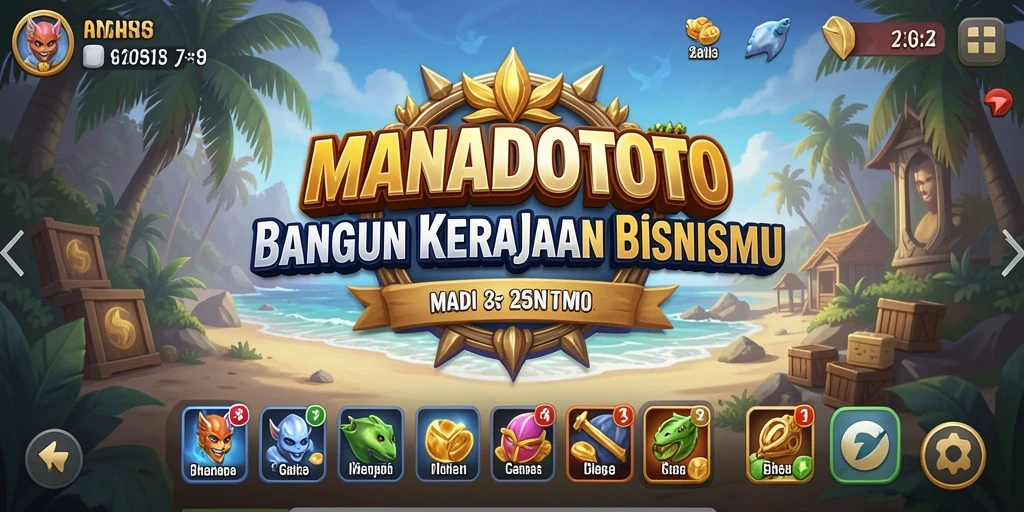 Tampilan gameplay seru di dunia Tycoon MANADOTOTO.