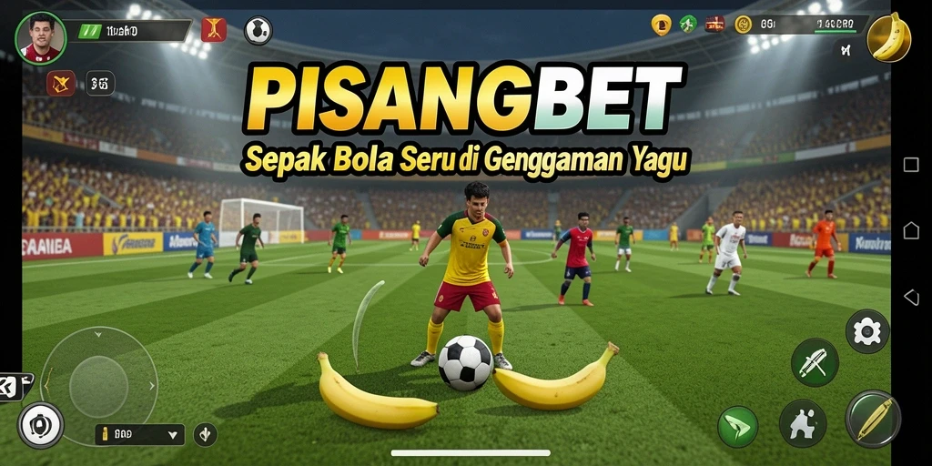 Tampilan seru dari pertandingan sepak bola di PISANGBET.