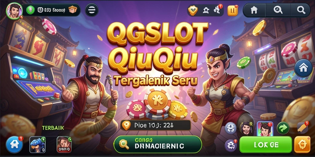 Gameplay QiuQiu seru di QQSLOT dengan interaksi real-time.