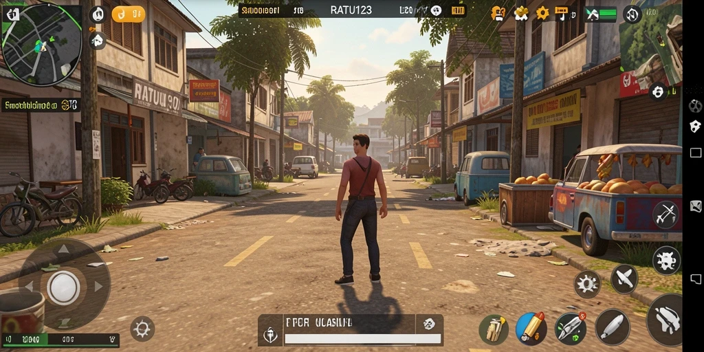 Tampilan gameplay RATU123 menunjukkan interaksi karakter yang dinamis.