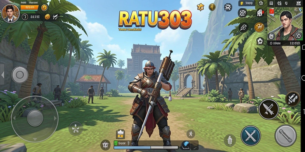 Tampilan gameplay RATU303 dengan karakter dan interaksi yang menarik.