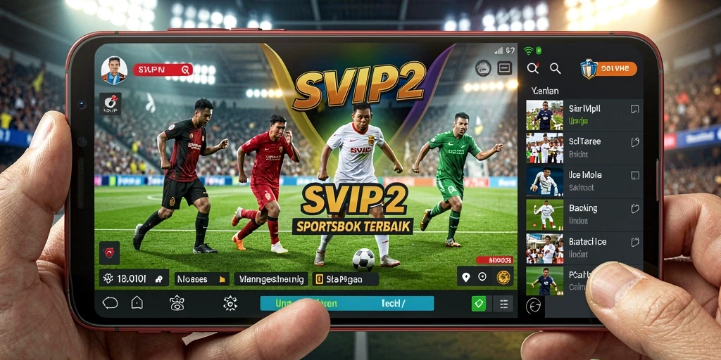 Tampilan gameplay SVIP2 dengan berbagai opsi taruhan olahraga.