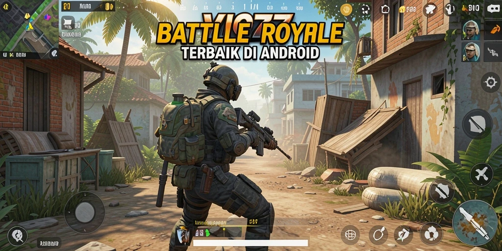 Tangkapan layar gameplay seru dari VIO77 di arena Battle Royale.
